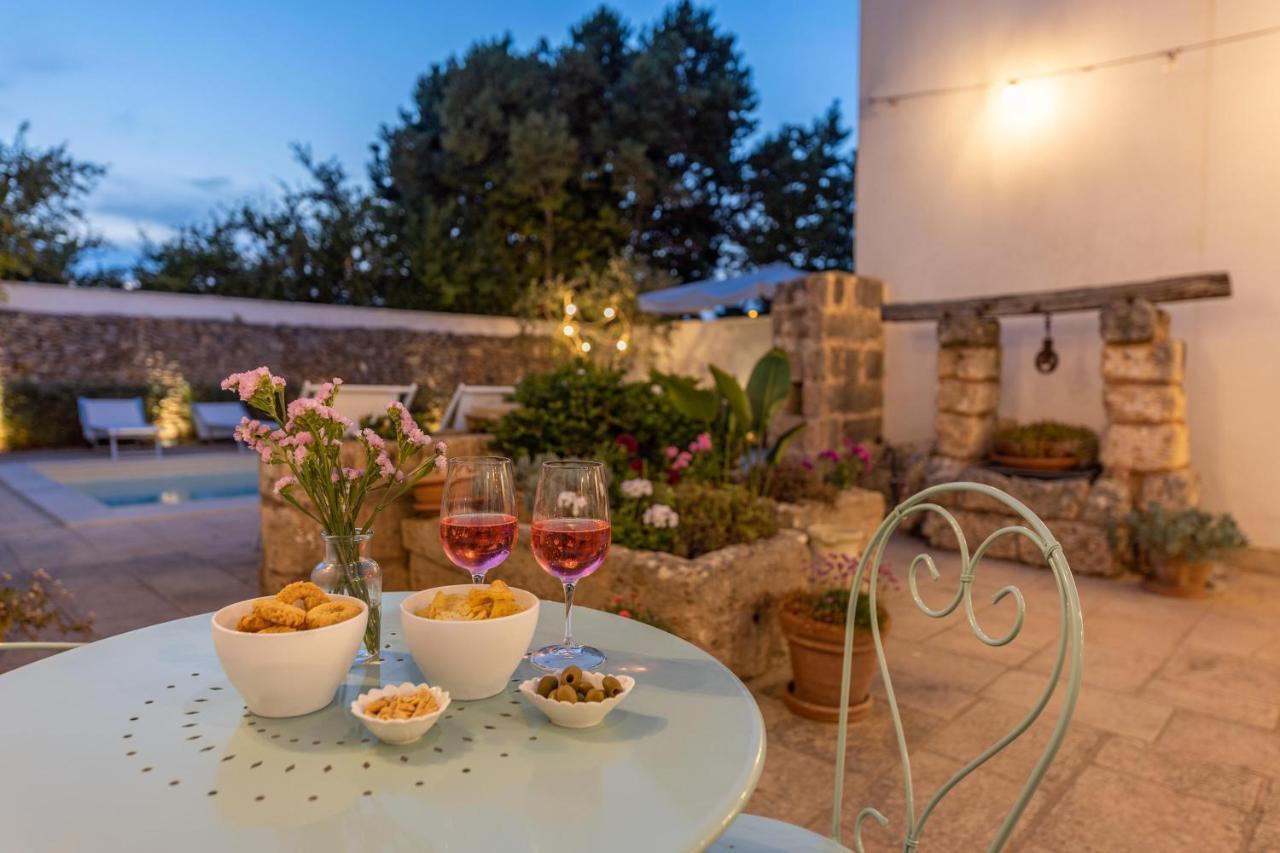Courtyard With Pool Villa Racale Exterior photo