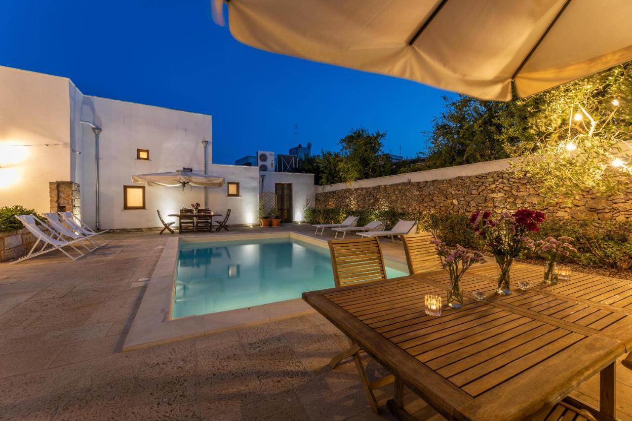 Courtyard With Pool Villa Racale Exterior photo